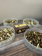 Vtg LOT Metal Brads Split Pin Brass Paper Fasteners & Thumb Tacks Scrapbooking