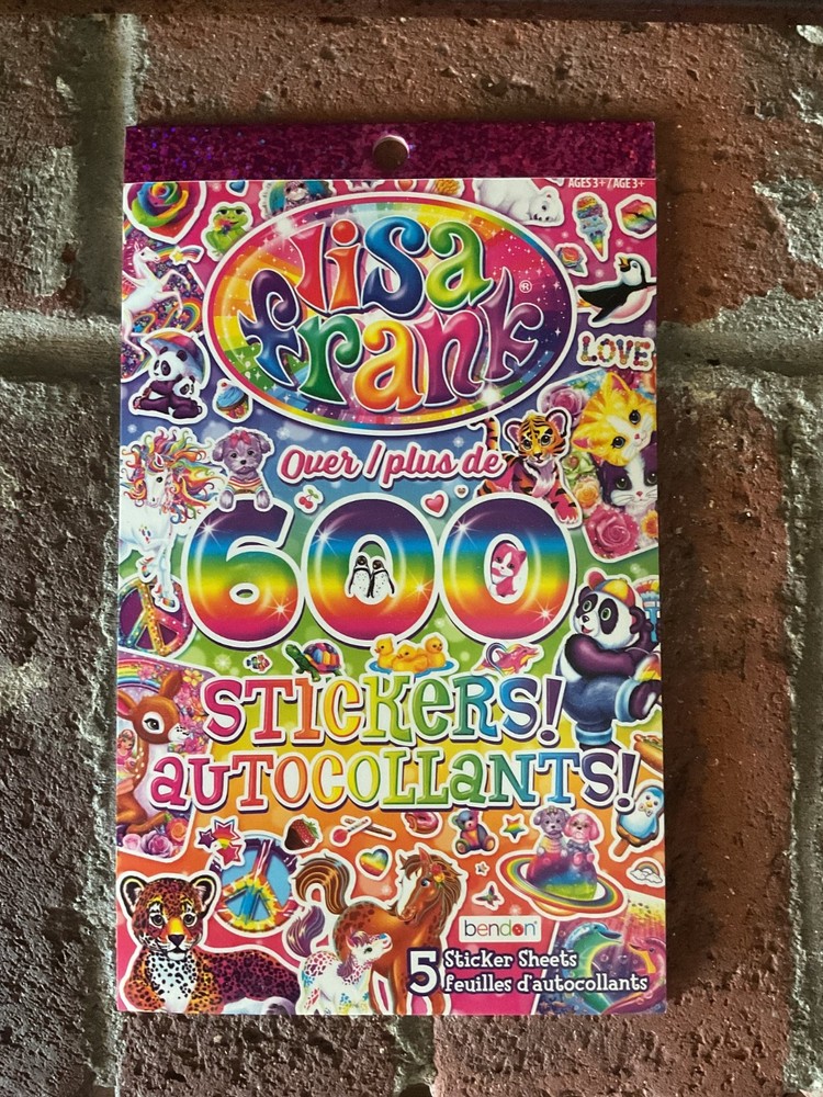 Lisa Frank Stickers Over 600 Vintage Girls Nostalgic 1980’s Colorful Fun