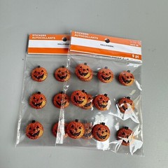 Recollections Halloween Sticker Pumpkins Spiders Black Crow Puffy Glitter Choice