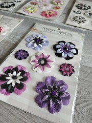 Scrapbooking Flowers LOT 3D Embellishments – Floral Spring RARE HTF #97