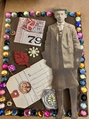 Junk Journal /scrapbook! 5 Vintage Junk Journal Ephemera. 5 Cards W/ Envelopes.