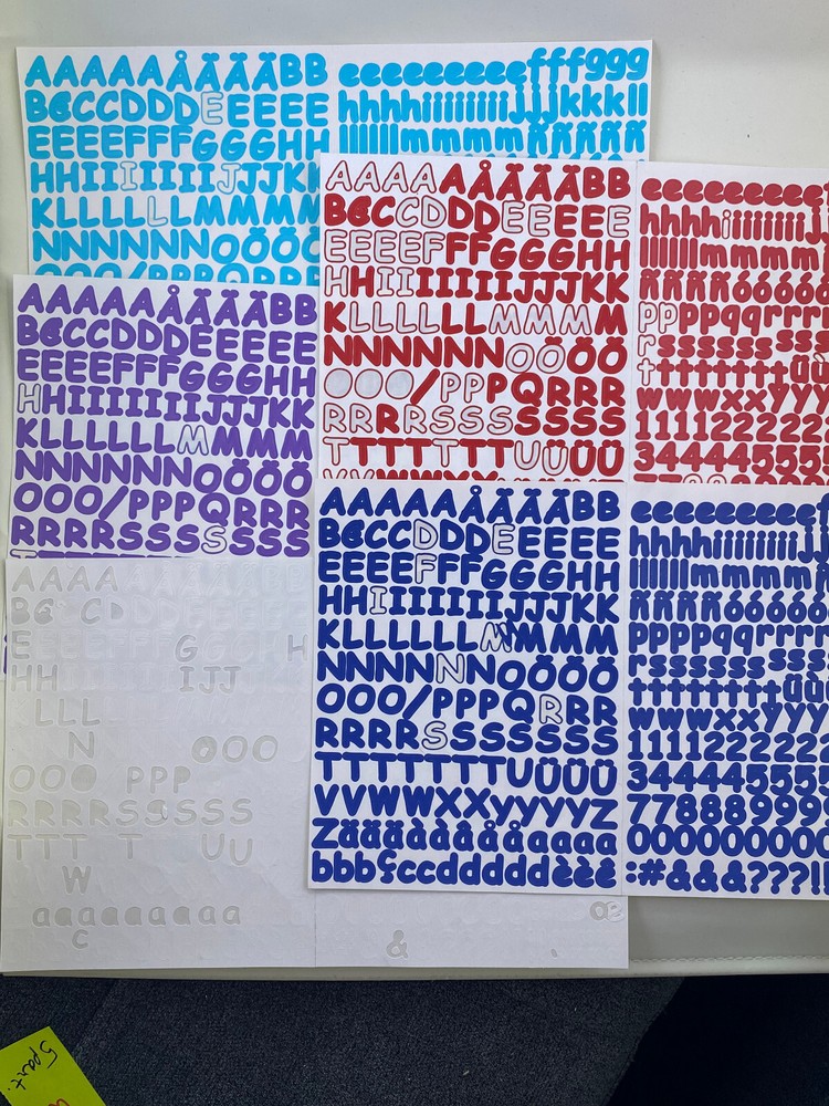 Creative Memories Sassy Mini .5″ & Large 1” ABC 123 Alphabet Sticker YOU PICK