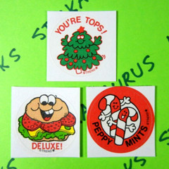 Holiday & Food Scented Trend Scratch & Sniff Retro Sticker Lot