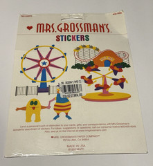 VTG Mrs. Grossman’s Stickers Carnival Amusement Park 2 Sheets 1999 Acid Free NOS
