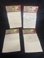 NIP Vintage 80’s Stickers Puffy Sniff And Scratch Grape Puffy N Smell Lot Of 4