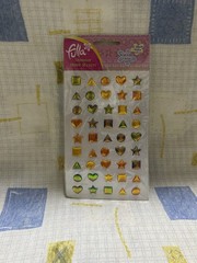 Fula Shimmer Shape Stickers 3D Colorful Scrapbook Craft Kids Decorative Gems🔥💵