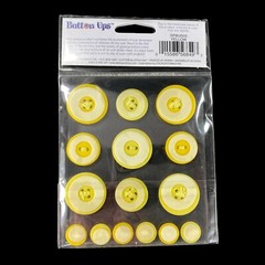 4 pks Sticko Button Photo Safe Adhesive YELLOW Buttons Scrapbook Stickers