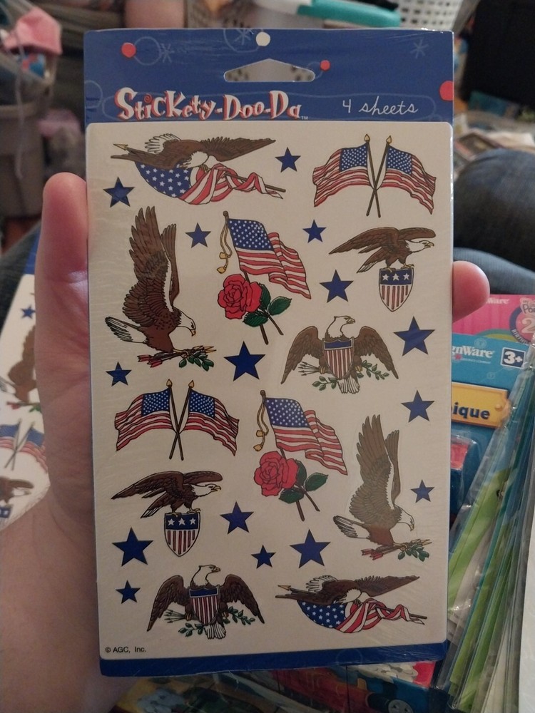 American Greeting tattoos patriotic eagles flags America forever 4 sheets
