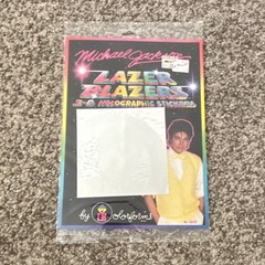 Vintage 1984 Michael Jackson Lazer Blazers 3-D Holographic Stickers Rare Unused