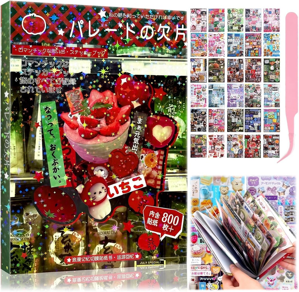 Cute Japanese Sticker Collection – 800+ Self-Adhesive Stickers for Crafts
