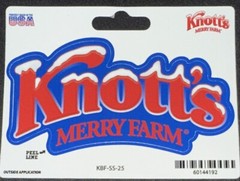 KNOTTS MERRY FARM STICKER✨🚂🎄🚂🎁✨4 1/3” X 2 1/3”✨GLOSSY✨LEST HAVE FUN❤️💙