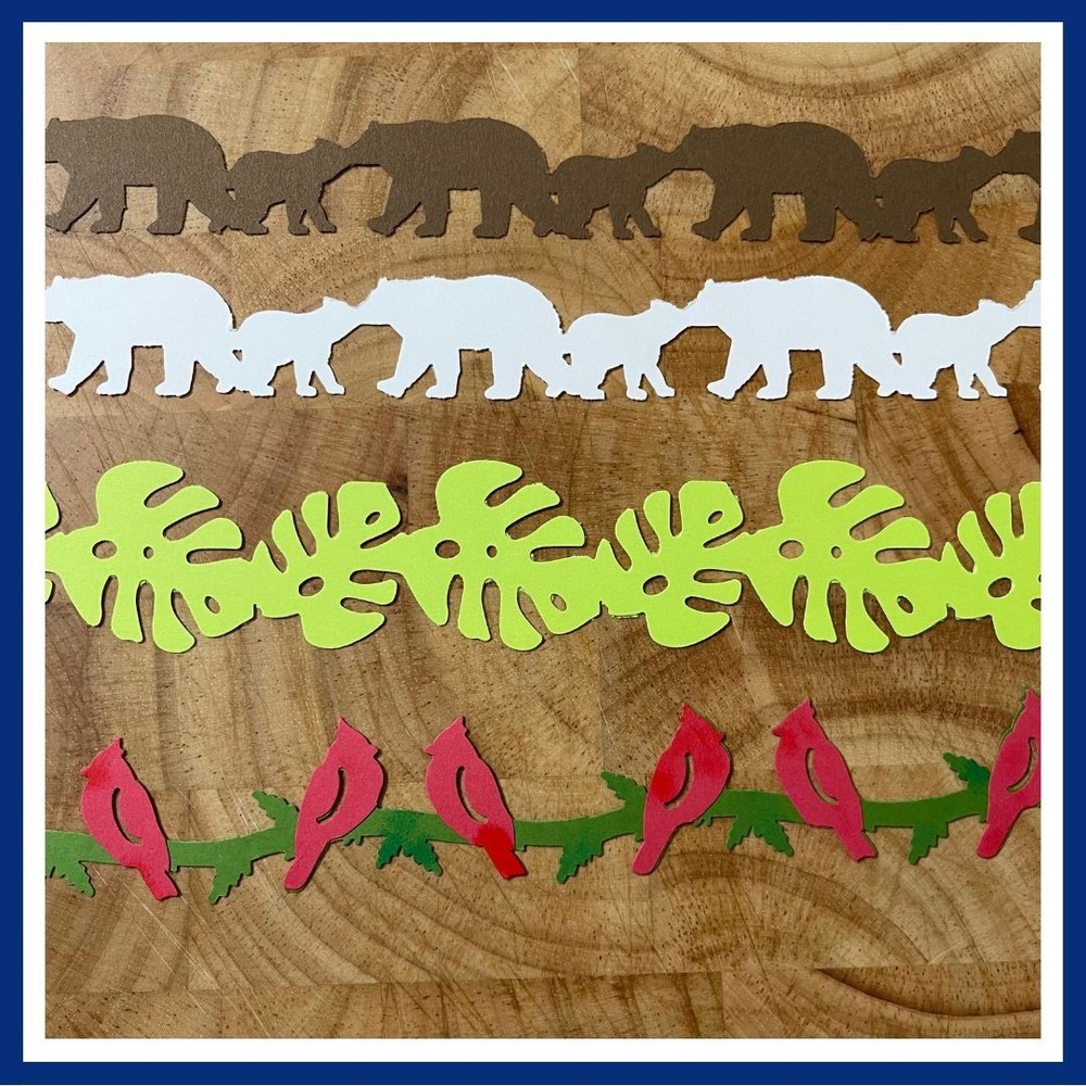 Creative Memories Die-Cut Paper Pieces: Enjoying Nature Border Punch Set