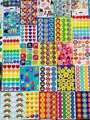 1099 Random Stickers Laser Full Sheet Glossy Cute Stickers Creative Diy Cartoon