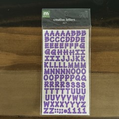 Making Memories Alphabet Stickers Lot of 4 Glitter Gem Spring Creative Letters