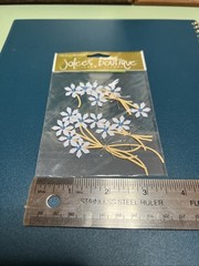 Jolee’s Botique Dimensional Stickers Blue Jeweled Flowers SPJC014
