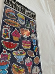 Vtg Mark 1 Chrome Prismatic Stickers Sheet 80s Junk Food Brand NEW