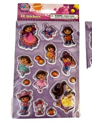 2 Dora The Explorer Puffy Sticker Sheets 2008 Stickety Doo Da Halloween Pumpkins