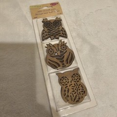 Crafter’s Square Laser Cut Craft Icons Set Of 6 Owl Cut Outs New