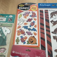 Lot Of 4 Stickers Girl Scout Scratch N Smell American Girl NRN Design