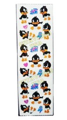 LOONEY TUNES BABY DAFFY DUCK PRISMATIC STICKER SHEET SANDYLION COLLECTABLE RARE.
