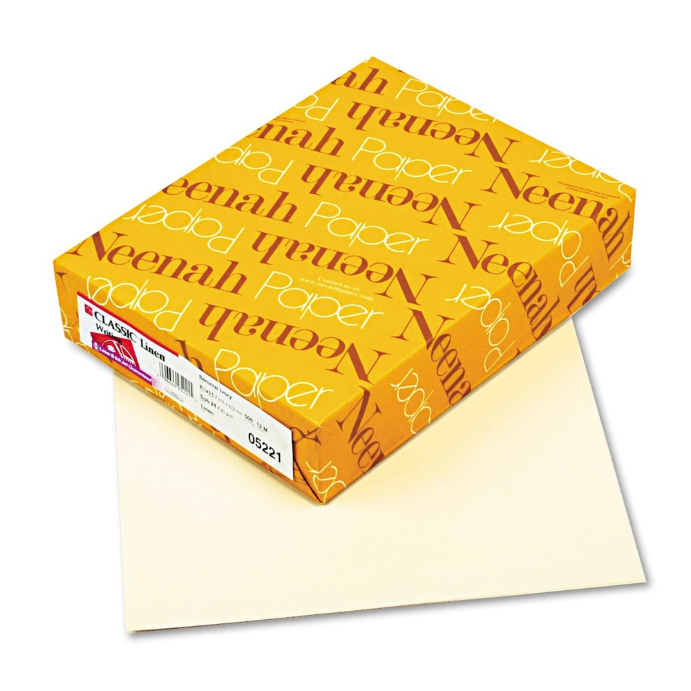 Neenah Paper Classic Linen Stationery Writing Paper, 24lb, 8-1/2 x 11, Baronial