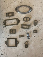 Stampin’ Up! Hodgepodge Hardware, Antique Brass Metal Embellishments incl. Brads