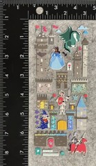 Lot Of 1 Pipsticks Sticker Sheet Princess Castle Knight Dragon Pipsticker