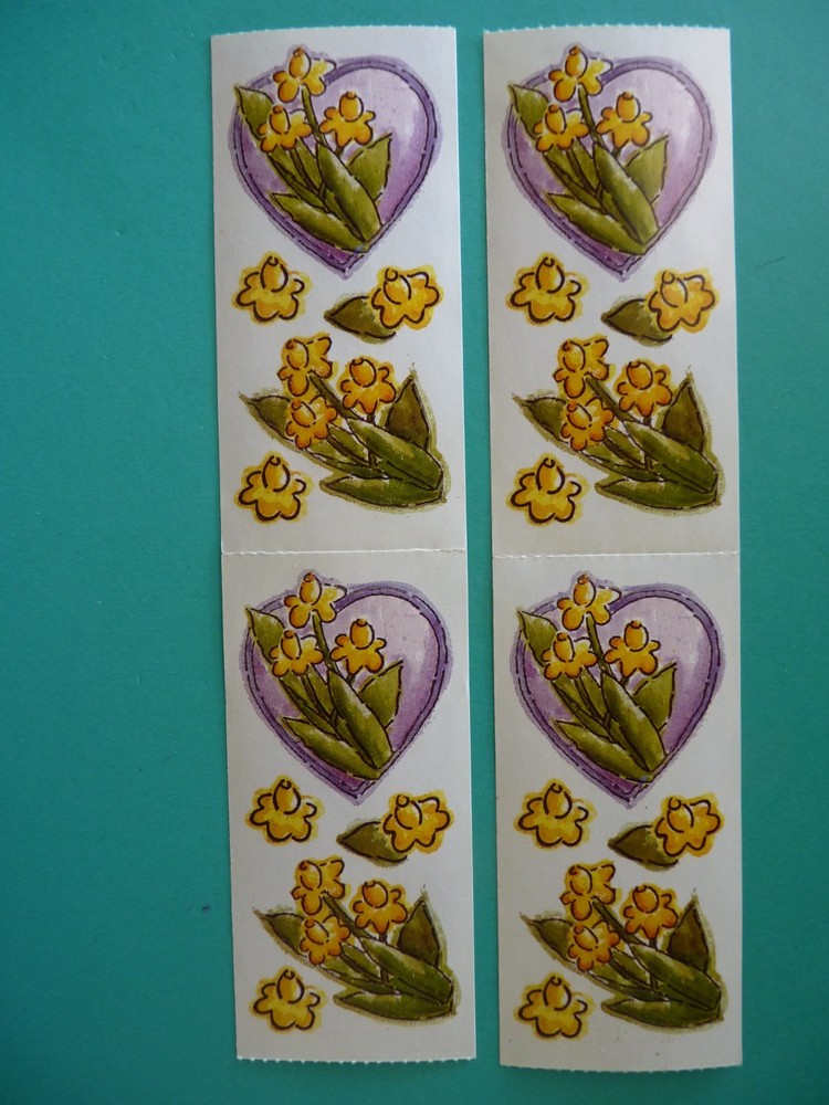 Vintage 1999 Printworks Stickers DAFFODILS (4) Modules – Free Shipping