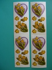 Vintage 1999 Printworks Stickers DAFFODILS (4) Modules – Free Shipping