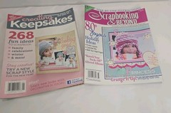 Scrapbook Organizer & Accessories (Stickers, Scissors, Magazine)