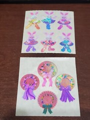 Sandylion 7 mod Mother of PEARL Bunny Chicks Bears Easter Bonnets Eggs