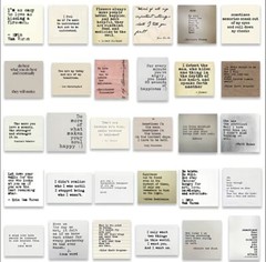 10pcs Literary Passages/Quotes Stickers -Scrapbook, Journal, DIY Crafts & Cards