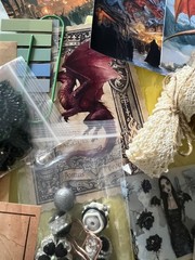 Celestial & Dragon Creative Crafting Journal Scrapbook Lot Paper Stickers Pen