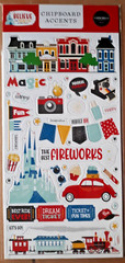CARTA BELLA CHIPBOARD ACCENTS~BELIEVE IN MAGIC~ LARGE 6″X13″~GREAT FOR DISNEY