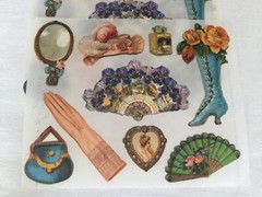 Lot of 5 ~The Gifted Line~John Grossman Sticker Sheet~Victorian FASHION Stickers