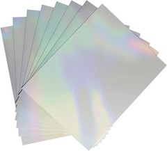 Clear Holographic Sticker Paper – Waterproof, 20 Sheets for Laser & Inkjet