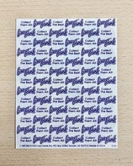 VINTAGE Lisa Frank Sticker Sheet – Rainbow Leopard Print Hearts – S164