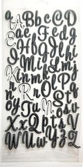 NEW-Set Of 6 Packs Of ALPHABET Stickers/Stencils/Foam Stickers For Scrapbooking