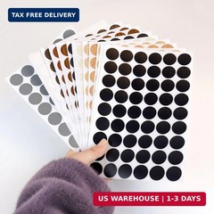 648 Pieces Screw Hole Covers Stickers Wood Stickers for Furniture PVC Adhesive S