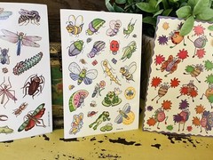 Lot of 4 Insect Themed Sticker Sheets AGC Hallmark Trend Loose Complete