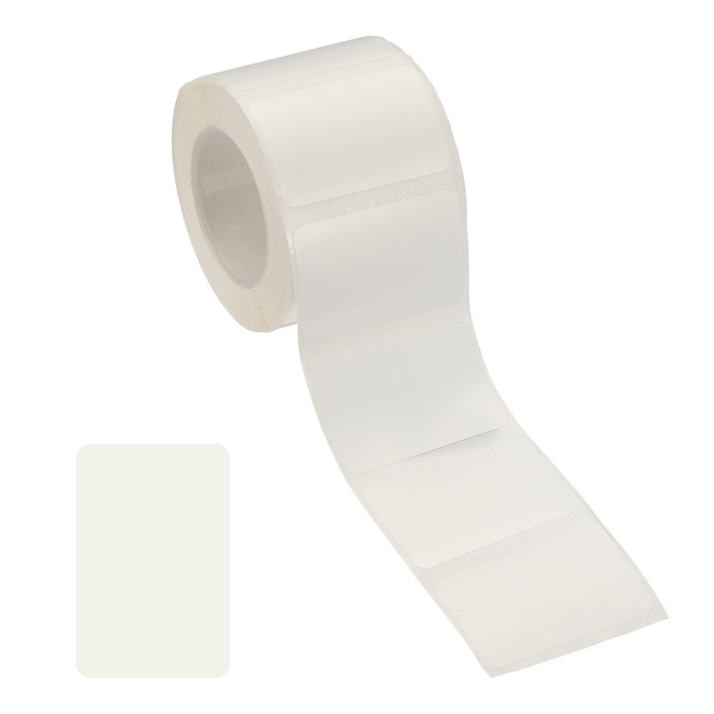 300 Pcs Thermal Sticker Paper, 1.2×0.8″ Square Thermal Printer Label, White