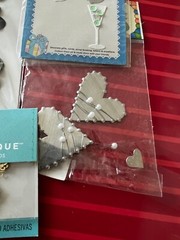 LOT OF BLUE & SILVER STICKERS & EMBELLISHMENTS – #362