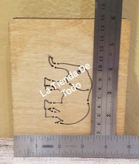 WOOD WOODEN PAPER CUTTING BLADE DIE ELEPHANT FITS ACCUCUT SYS READ