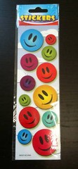 Smile Face (12) Stickers Scrapbooking 1 Sheet