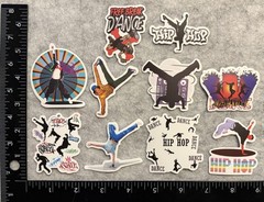 Lot of 10 Assorted Hip Hop Dance Stickers