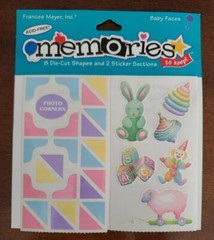 Vintage Frances Meyer memories BABY FACES sticker sections baby toys
