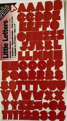 RED SHADOW CHUNKY ALPHABET Stickers(2sheet)Making Memories•Letters•Numbers•Words