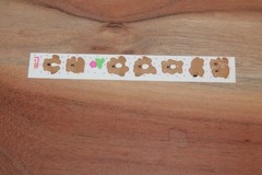 Vintage 1982 Cardesign TOOTS Sticker Strip KOALA BEARS MUS #139 stickers