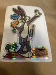 (1) Vintage Stickers 80s PRISM VENDING Machine LOONEY TUNES BUGS BUNNY VTG 1985