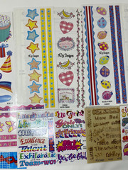 NRN Designs Sticker Sheets Lot of 14 Vintage Travel Cheer Family Birthday Girls
